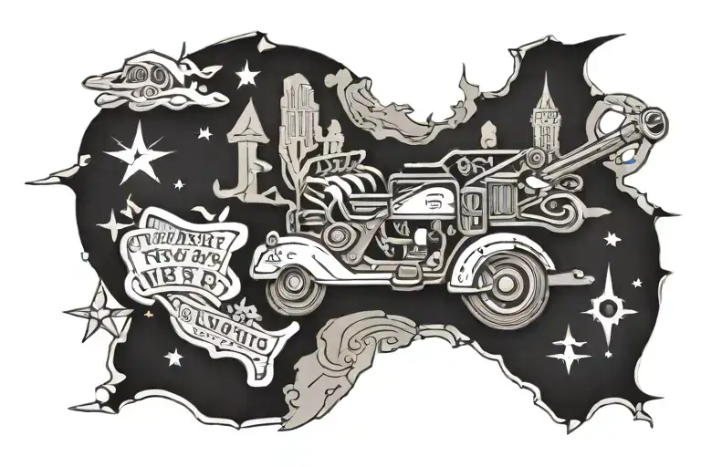 Old School west Texas tattoo design idea