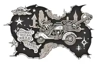 Old School west Texas tattoo design idea