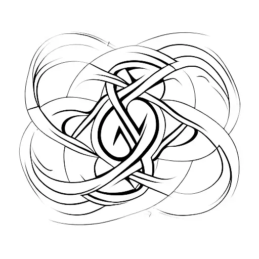name with infinity sign tattoo design idea