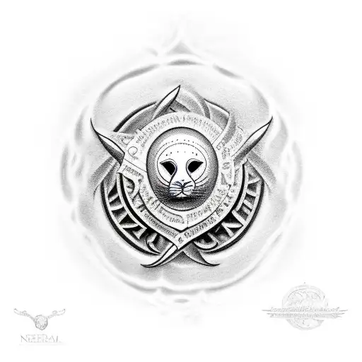all the seals of the herald  tattoo design idea