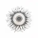 Sunflower tattoo design idea