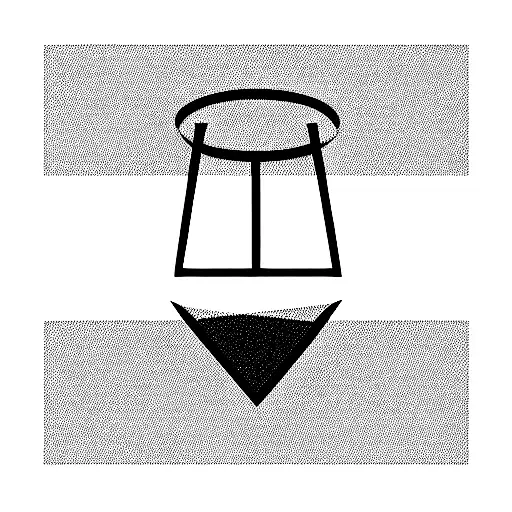 a ractagular bar with sharp edges that is filled with black color in contrast going from the darkest till the brightest  tattoo design idea