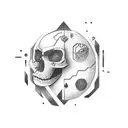 a ractagular bar with sharp edges that is filled with black color in contrast going from the darkest till the brightest  tattoo design idea