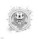 a ractagular bar with sharp edges that is filled with black color in contrast going from the darkest till the brightest  tattoo design idea