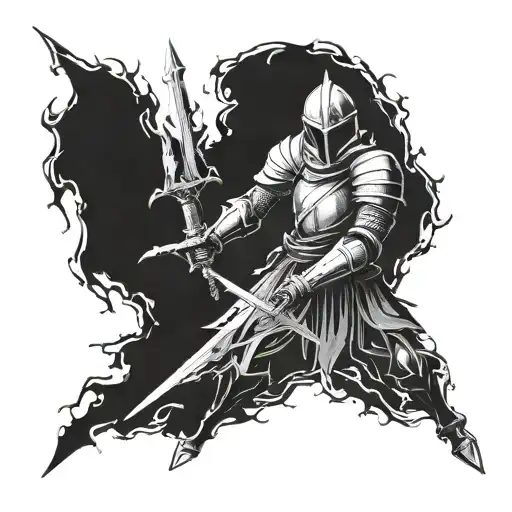 dark souls tattoo design idea