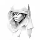 beyonce tattoo design idea