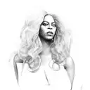 beyonce tattoo design idea