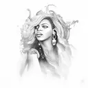 beyonce tattoo design idea