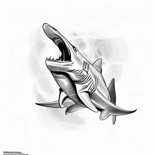 hammerhead shark tattoo design idea