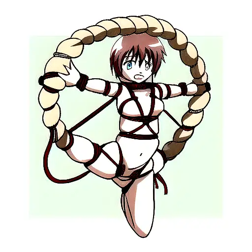 rope bondage tattoo design idea