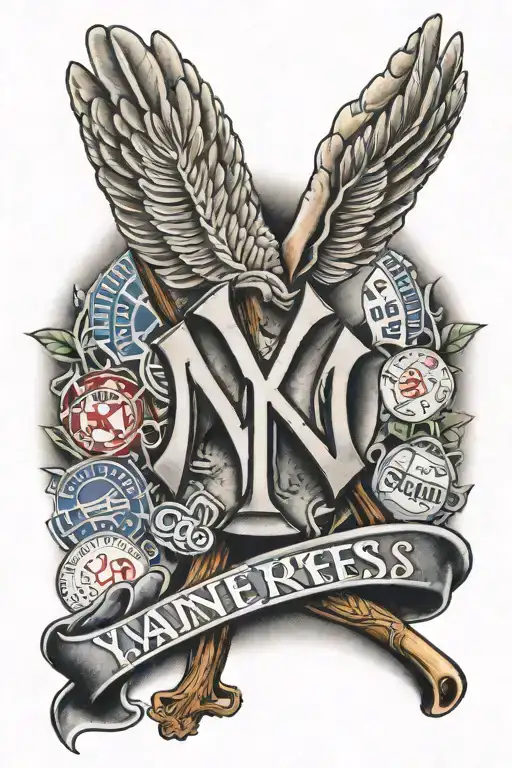 Yankees Logo tattoo design tattoo design idea