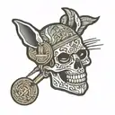 canción where shields goes de bad bunny tattoo design idea