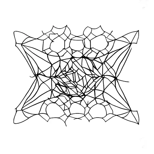 honeycomb triangle crown tattoo design idea