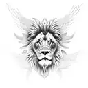 lion with wings  tattoo design idea