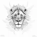 lion with wings  tattoo design idea