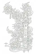 Four Stops tattoo design idea