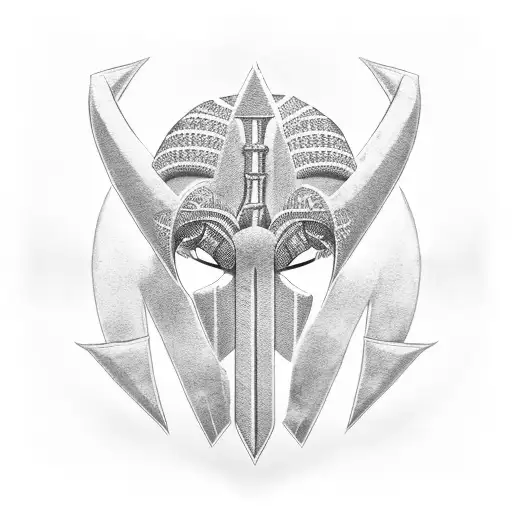 Kinshasa ankh Africa  tattoo design idea