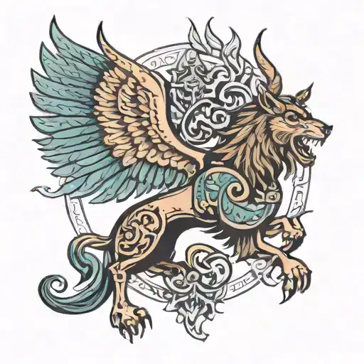 Slavic mythology, native belief tattoo design idea