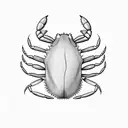 CRAB tattoo design idea