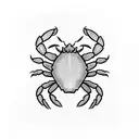 CRAB tattoo design idea