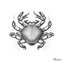 CRAB tattoo design idea