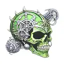 warhammer 40k necron tattoo design idea