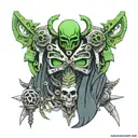 warhammer 40k necron tattoo design idea