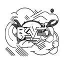 rave tattoo design idea