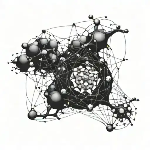 Incorporate a neural network diagram into a tattoo design tattoo design idea
