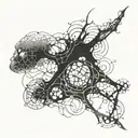 Incorporate a neural network diagram into a tattoo design tattoo design idea