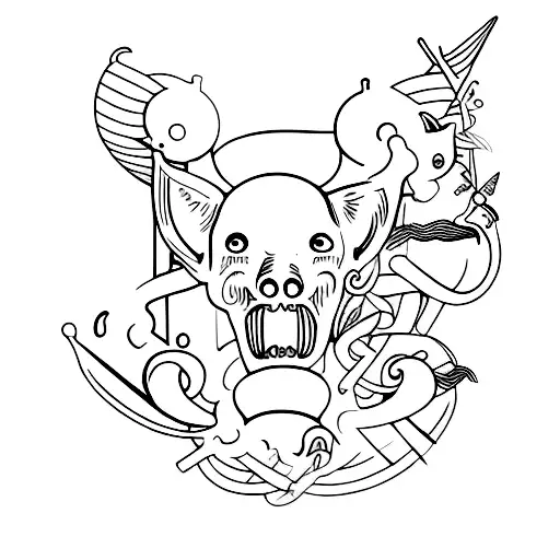 cornicello tattoo design idea