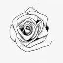 The word 'Invincible' written in a minimalist font with an Italian rose stem forming the letter 'I' tattoo design idea