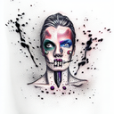 bite marks tattoo design idea