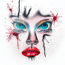 bite marks tattoo design idea