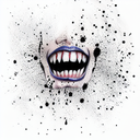 bite marks tattoo design idea