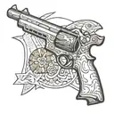 eye desert eagle desert  tattoo design idea