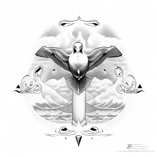 albatross tattoo design idea