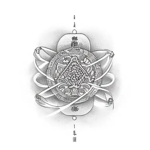 hand with the string of fate tattoo design idea
