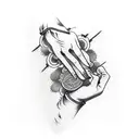 hand with the string of fate tattoo design idea