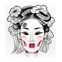 braid death tattoo design idea