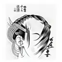 braid death tattoo design idea