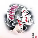 braid death tattoo design idea