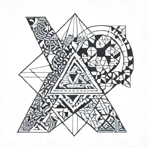 Avicii triangel and hand tattoo tattoo design idea