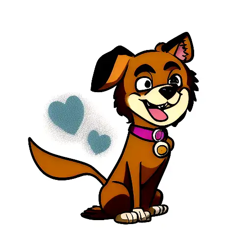 Scooby-Doo with Scrappy tattoo design idea