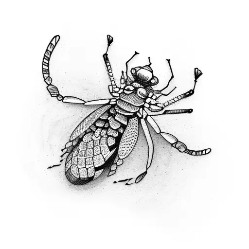 mantis tattoo design idea