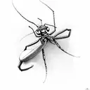 mantis tattoo design idea