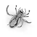 mantis tattoo design idea