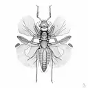 mantis tattoo design idea