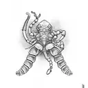 chalice with a scorpion tattoo design idea