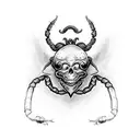 chalice with a scorpion tattoo design idea